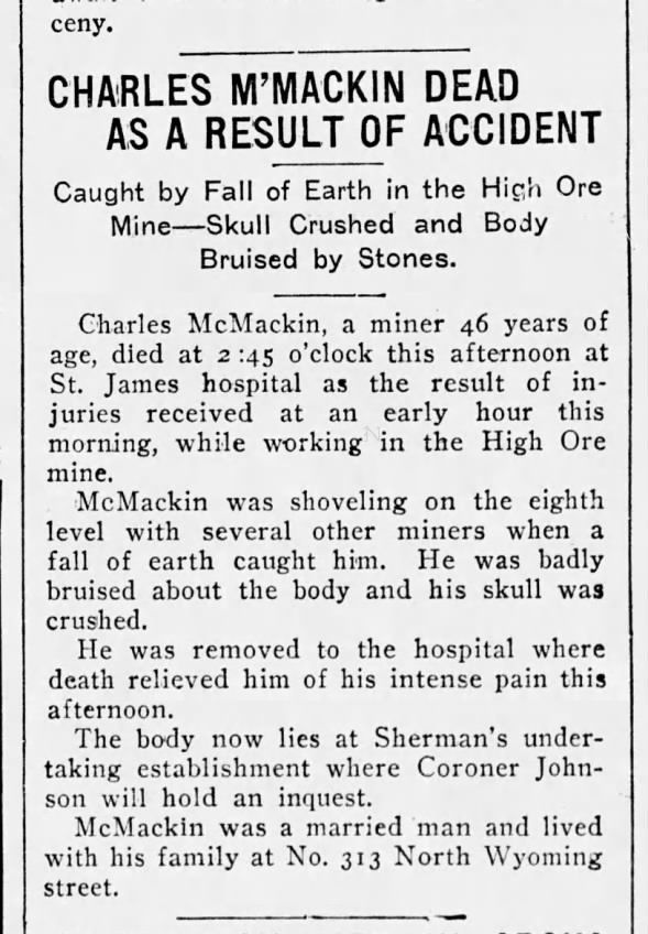Clipping from The Butte Daily Post